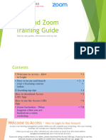 Access and Zoom Guide ONBOARDING