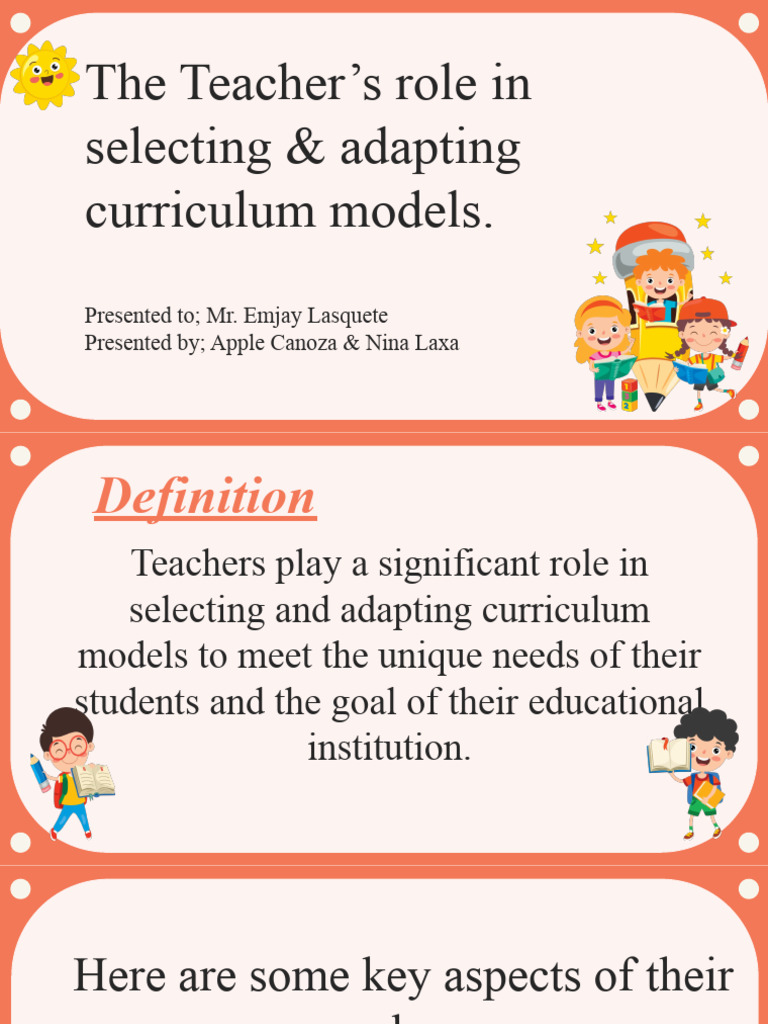 The Teachers Role | PDF | Teachers | Curriculum