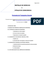 Arbitraje de Derecho y Arbitraje de Cons Ciencia