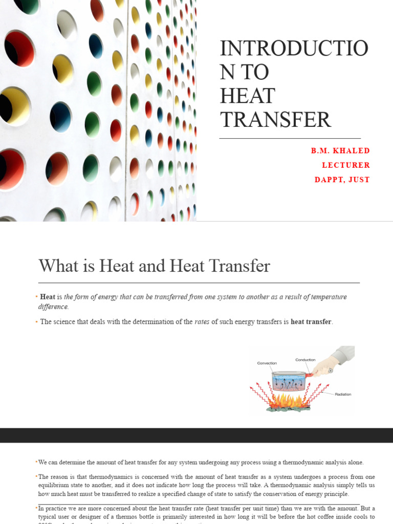 Introduction to Heat Transfer Concepts | PDF