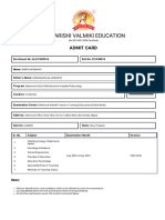 MV Education - Download Admit Card