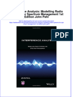 (Download PDF) Interference Analysis Modelling Radio Systems For Spectrum Management 1St Edition John Pahl Online Ebook All Chapter PDF