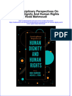 (Download PDF) Interdisciplinary Perspectives On Human Dignity and Human Rights Hoda Mahmoudi Online Ebook All Chapter PDF