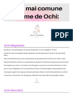 Cele Mai Comune Forme de Ochi