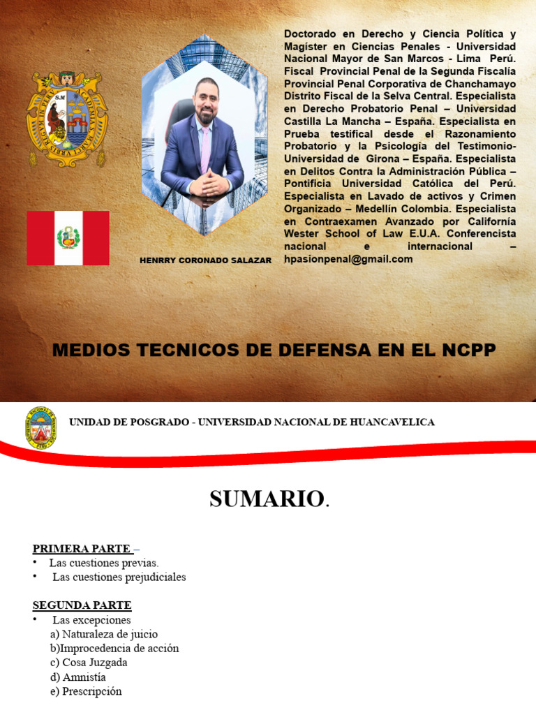 Medios de Defensa en el NCPP | PDF | Res Judicata | Derecho penal