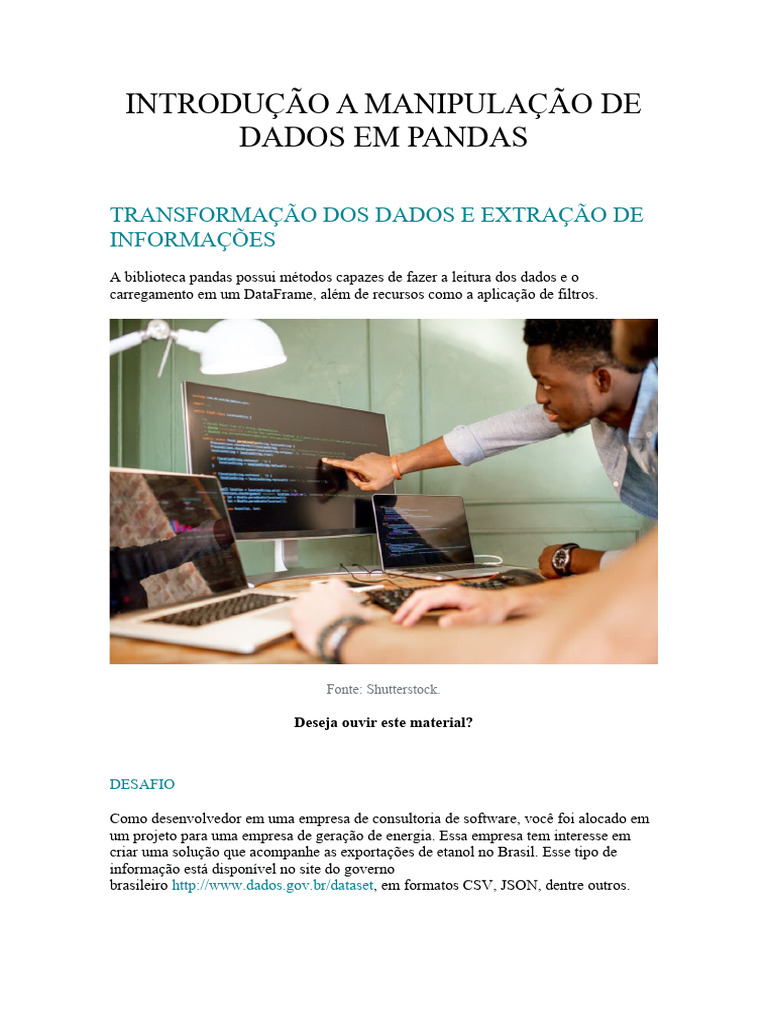 Introdução Ao Pandas Parte 4 | PDF | Informação | Python (linguagem de ...