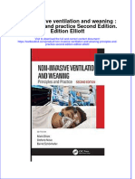 (Download PDF) Non Invasive Ventilation and Weaning Principles and Practice Second Edition Edition Elliott Online Ebook All Chapter PDF