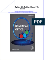 (Download PDF) Nonlinear Optics 4Th Edition Robert W Boyd Online Ebook All Chapter PDF