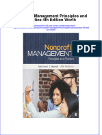 [Download pdf] Nonprofit Management Principles And Practice 4Th Edition Worth online ebook all chapter pdf 