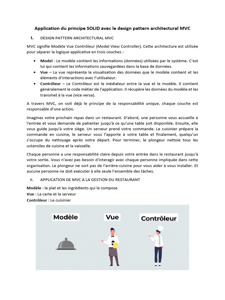 SOLID et MVC en Java | PDF | Modèle-vue-contrôleur | Informatique
