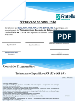 Certificado NR 12 e 18