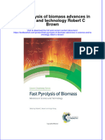 [Download pdf] Fast Pyrolysis Of Biomass Advances In Science And Technology Robert C Brown online ebook all chapter pdf 