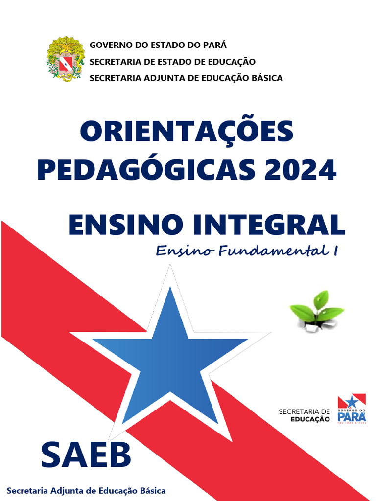Orientações Pedagógicas 2024 Pará | PDF | Pedagogia | Aprendizado