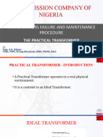 Transformer Failure and Maintenance Procedure (the Practical Procedure) by Engr a.G Adamu