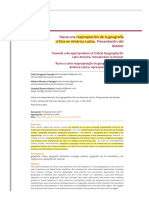 Hacia Una Reapropiación de La Geografía Crítica en América Latina. Presentación Del Dossier