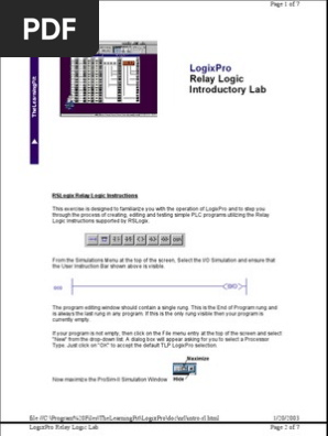 Logix Pro All Labs Programmable Logic Controller Switch