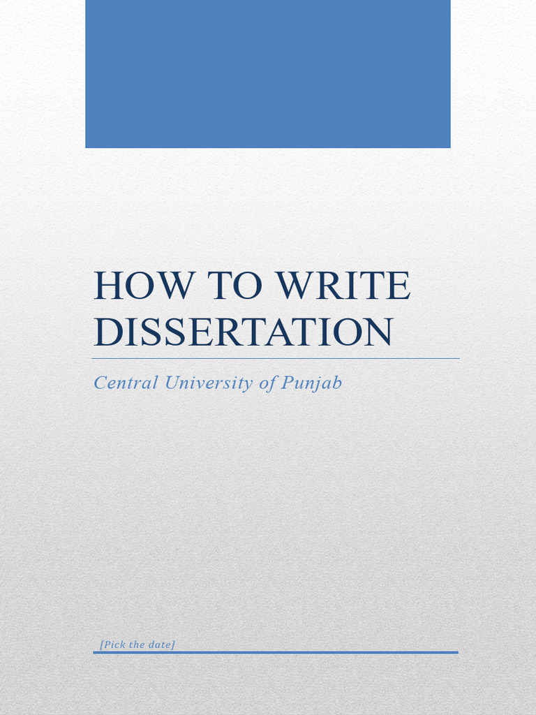 Dissertation Writing Guide for Students | PDF | Validity (Statistics ...