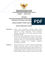 Ranperbup No. Tahun 2020 Tentang Petunjuk Pelaksanaan Penanganan Sampah Dan Retribusi Pelayanan Jasa Persampahan