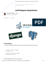 Setup Django and Postgres Using Docker - by Raymond Kipkorir - Medium