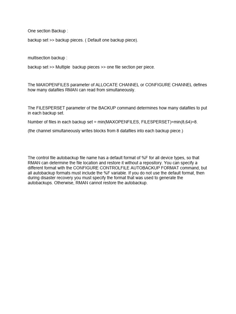 Rman backup concepts pdf backup computer file