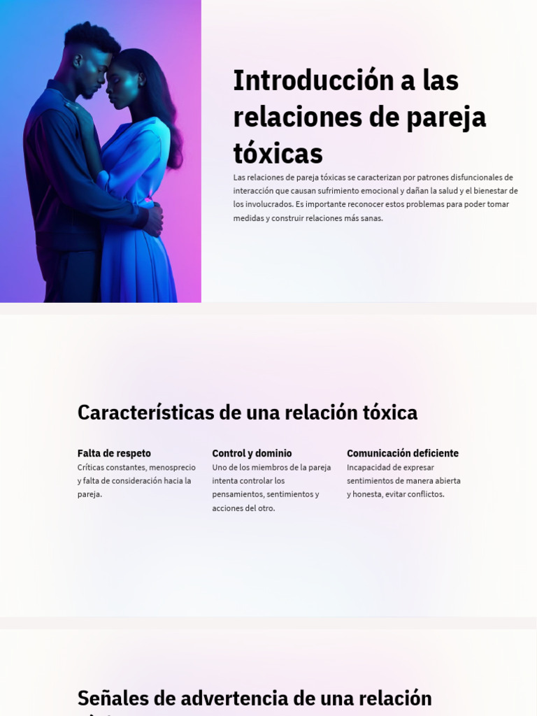 Relaciones de pareja tóxicas: guía esencial | PDF | Las emociones ...