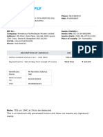 Bill of Supply: This Is An Electronically Generated Invoice and Does Not Require Any Signature / Stamp