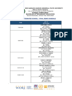 Lingsat - Schedule For Final Demo 1