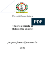 Théorie Générale Et Philosophie Du Droit