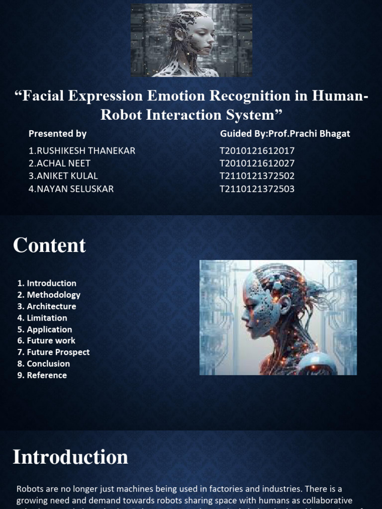 Facial Emotion Recognition in Robotics | PDF | Emotions | Robotics