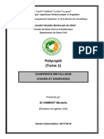 Charpente Metallique Cours Et Exercices GC M1 Hamrat Mostefa