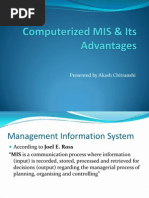 Computerized MIS & Its Advantages