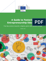 A guide for fostering entrepreneurship education