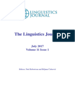 Low Back Merger in Native and Nonnative Speakers of American English (Biljana Čubrović, 2017)