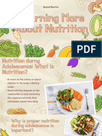 Learning More About Nutrition