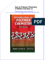 (Download PDF) Introduction To Polymer Chemistry Third Edition Carraher JR Online Ebook All Chapter PDF