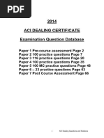 Sample Questions ACI Dealing Certificate | PDF | Repurchase Agreement ...