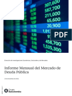 Informe Mensual Mercado Deuda - Diciembre 2022