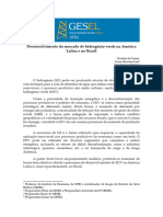 GESEL Desenvolvimento Do Mercado de Hidrogênio Verde Na América Latina e No Brasil