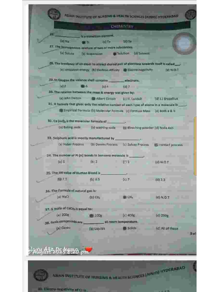 LUMHS, KU, JSMU, DOW Past Papers of DPT, PHARMD, BSN, Radiology