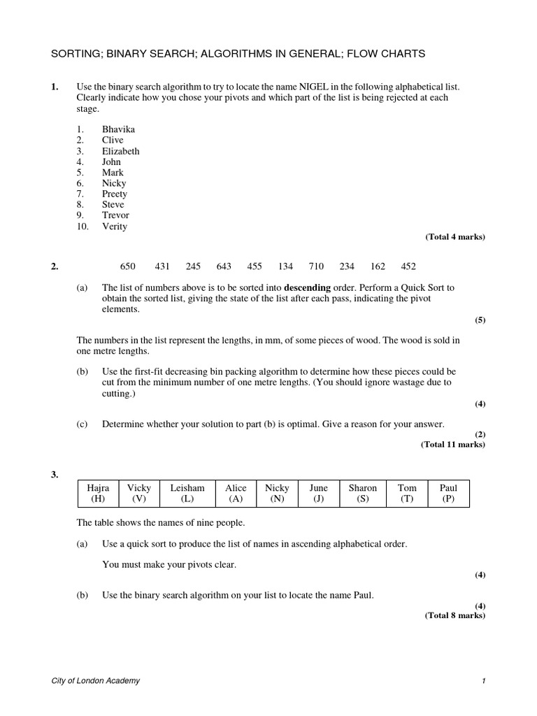 sort_binary | PDF | Algorithms | Mathematics
