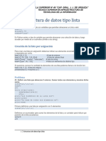 estructura de datos tipo lista