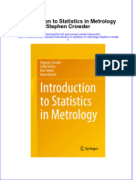 (Download PDF) Introduction To Statistics in Metrology Stephen Crowder Online Ebook All Chapter PDF