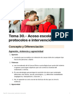Tema 30 - Acoso escolar protocolos e intervención - Notion