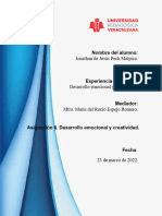 Asignación 6. Desarrollo Emocional y Creatividad. Jonathan.