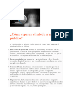 Cómo Superar El Miedo A Hablar en Público