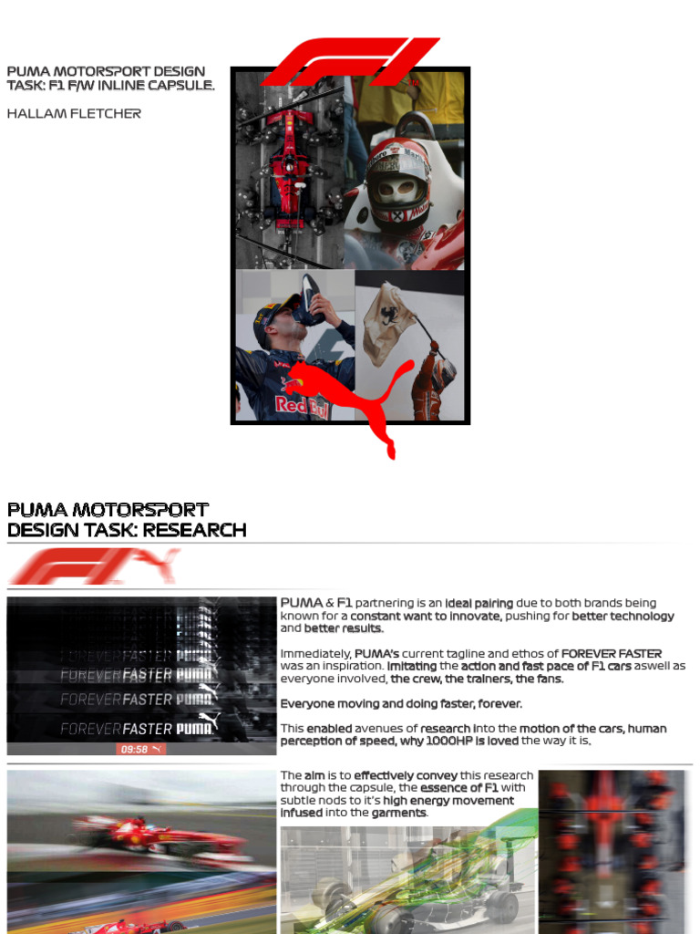 PUMA Motorsport F1 Design Capsule | PDF | Fashion | Clothing