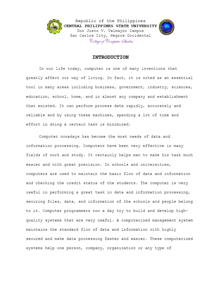 Student Attendance Management System | PDF | Information Technology ...