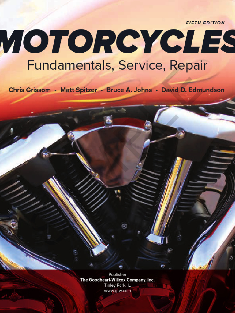Fundamentals, Service, Repair: Motorcycles | PDF | Exhaust Gas | Shoe