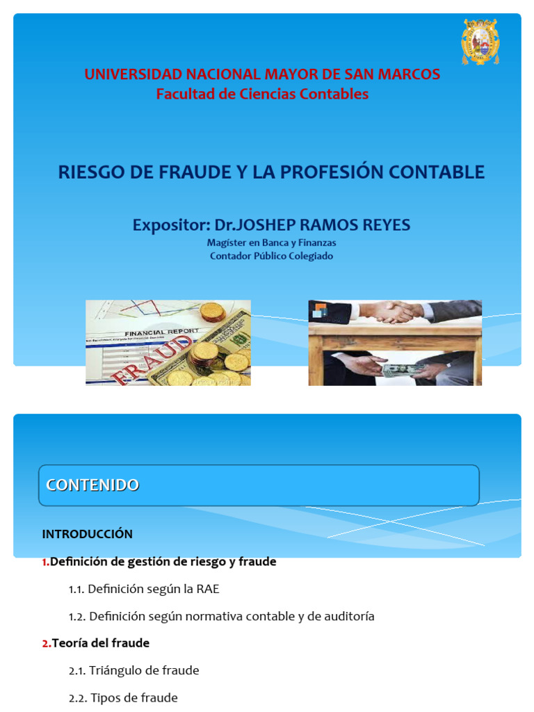 Riesgo de Fraude en Contabilidad | PDF | Contador | Fraude