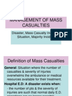Management of Mass Casualties